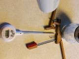 Heating mating parts with hair dryer on low low