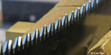 Sharpened, Note tips filed off