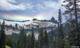 Iridescent clouds above Tatoosh Ridge