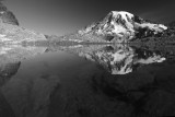 Mt Rainier from Pinnacle Glacier Tarn