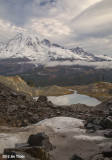 Pinnacle Glacier, Tarn & Mt Rainier