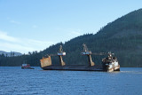 Log Barge Returning For More Logs