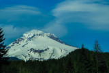 Mountain and cloud