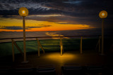 Stern view of a cruise ship