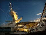 An evening on a cruise ship
