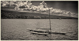 Boat in Kailua Kona bay, Big Island, Hawaii