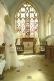 Wedding dresses and Christening gowns display - St Andrew's, Isleham - August 2015