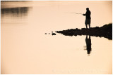 Sunset fisherman.