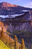 Birdwoman Falls at sunset