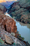 View up river from above Deer Creek Falls- River Mile 136.9