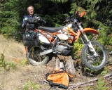 Olympic Peninsula Adventure Ride- Flat Tire Repair on KTM 500EXC