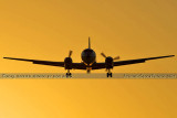 2013 - Convair cargo aircraft on short final approach to OPF aviation airline aviation stock photo