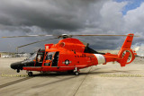 Coast Guard MH-65C Dolphin #CG-6604 on display at the Coast Guard Day Picnic