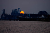 2014 - the Chesapeake Bay Bridge at sunset landscape stock photo #5634