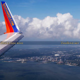 2014 - aerial view of the Southwest winglet and downtown St. Petersburg aerial landscape stock photo #5914C