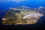 2014 - aerial photo of MacDill Air Force Base landscape military aerial stock photo #6118