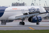 2014 - first flight landing on FLL's new runway 10-right (JetBlue A320-232 N709JB)