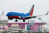 2015 - Southwest Airlines B737-7H4(WL) N276WN rare landing on runway 28 airline aviation stock photo #9344