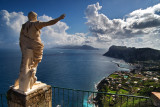 A wiev of Capri, from the terrace of Caesar Augustus hotel, in Anacapri.