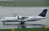 Czech ATR-72 in SkyTeam Livery taxi to its parking stand in DUS