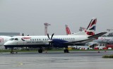 Saab-2000 in British Airways livery -- a very rare combination of livery and aircraft type.