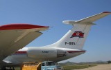 Wing and tail close-up of Air Koryo IL-62