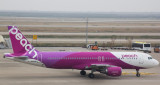 A-320 of Japanese low cost carrier Peach Air at PVG