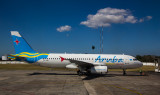 Aruba Airlines A-320 just arrived at Havana