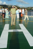 H on the big H on the helipad!