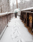Man Walking In The Snow