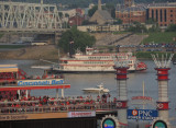 Busy evening on the Ohio River