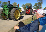 Dad watching the Tractor Parade