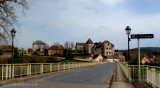 Bridge across the Dordogne at Le Sozy