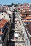 A Rua Augusta Vista do Arco