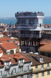 O Elevador do Carmo Visto do Convento