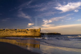 O Forte de Peniche Junto  Praia da Gamboa