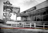 Early 1960s - the Golden Steer Steakhouse with Goldie Star of TV out front