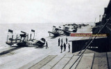 Late 1910's - U. S. Navy Curtiss AB-3 flying boats at an unknown Naval Air Station