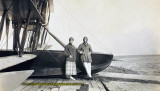 1921 or 1922 - Doris Page and Harold D. Kantner with Curtiss F Triplane at abandoned NAS Dinner Key, Miami