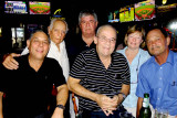 July 2013 - Miguel Mikey Matera, Al Herreros, Carlos Orchard, Don Boyd, Cheri Orchard and John Rizzo at Brysons Irish Pub