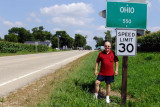 August 2013 - Don Boyd at the southern limits of Ohio, Illinois where his dad and aunts lived in the 1920s through 1942