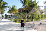 June 2014 - Karen in front of the bay side of the Perez Art Museum in the new Museum Park