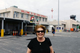 June 2014 - Karen after arrival on a Southwest Airlines B737-700 at Key West International Airport