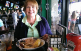 July 2014 - Karen at Duffy's Sports Grill on the Intracoastal in North Miami Beach
