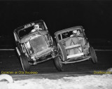 1952 - Otis Bodiford in the stock car on the right while racing at Palmetto Speedway in Medley