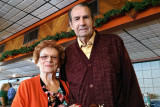 December 2014 - Mary and retired Hialeah High School coach Chuck Mrazovich at the Ranch House restaurant in Hialeah