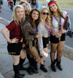 2015 Gasparilla Parade of Pirates beauties on Bayshore Boulevard