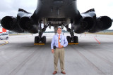 April 2012 - Norman Hegedus with U. S. Air Force B-1B Lancer bomber #85-0087