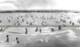 1966 - surfers at the original South Beach on Miami Beach