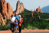 June 2011 - Karen, Don, Kyler and Esther Criswell at Garden of the Gods in Colorado Springs